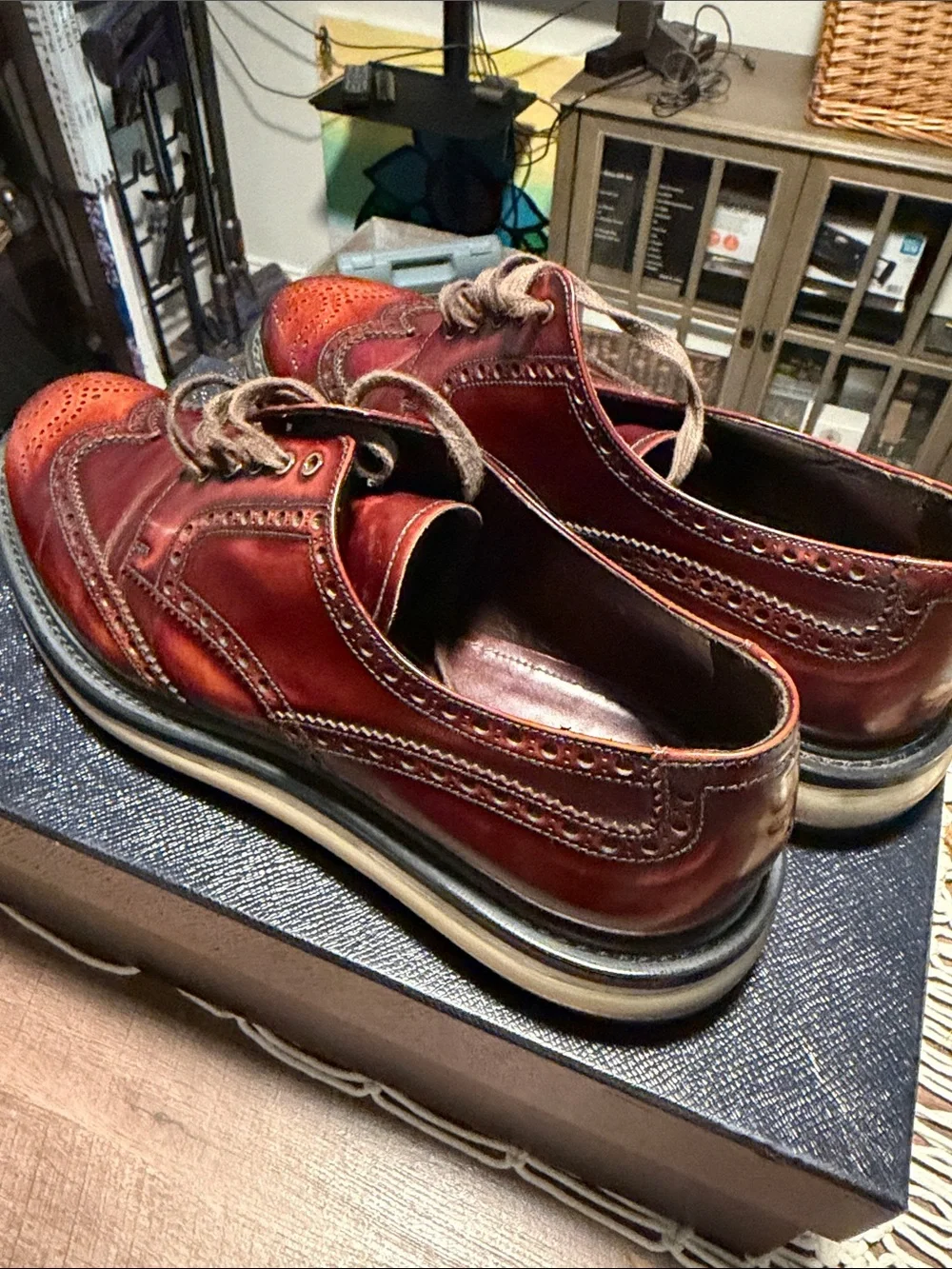 Prada wingtip oxfords